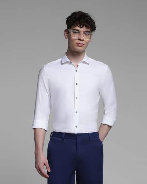JACK & JONES Premium Men Geometric Print Slim Fit Shirt