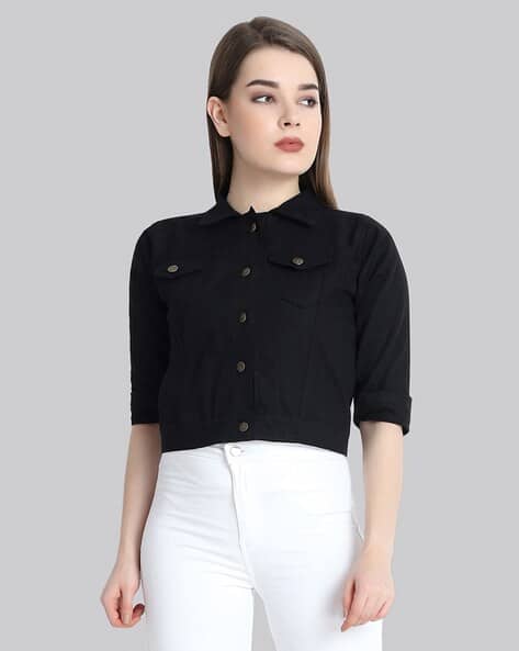 Buy Black Jackets Coats for Women by DIMPY GARMENTS Online