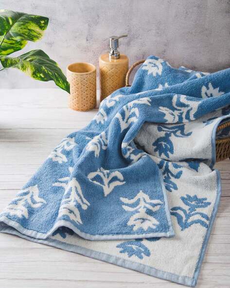 Buy Darkblue Towels Bath Robes for Home Kitchen by Fabindia Online Ajio