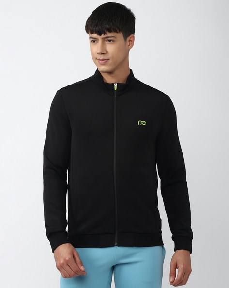 Peter england black jacket best sale