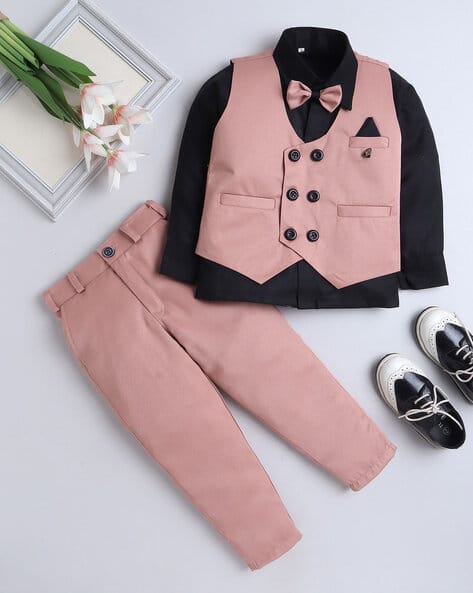 Buy Peach Sets for Boys by FOURFOLDS Online | Ajio.com