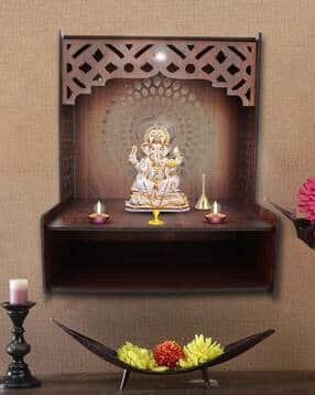 olive tree Wooden Pooja Mandir -picture-47