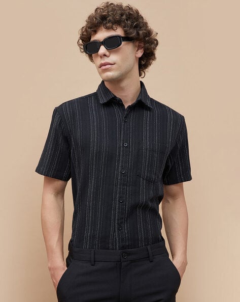 Fame forever by lifestyle Stripes Regular Fit Shirt Man