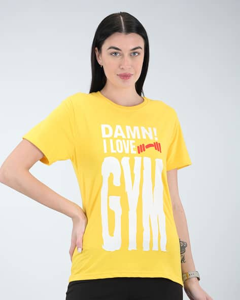 Buy Lemon Yellow Tshirts for Men by La Rebelde Online