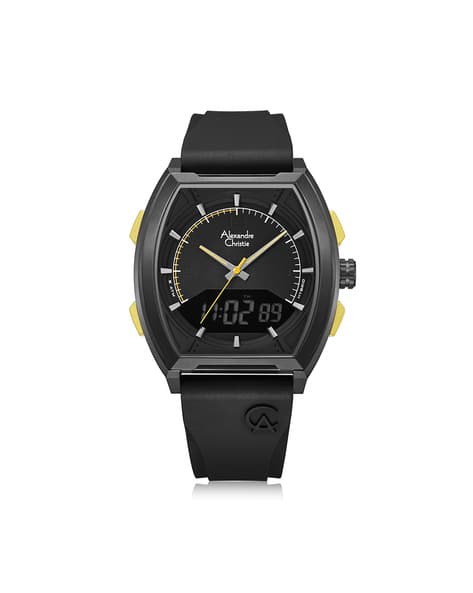 Alexandre Christie Men's Analogue Digital Rubber Watch - 9390MHRIPBAYL