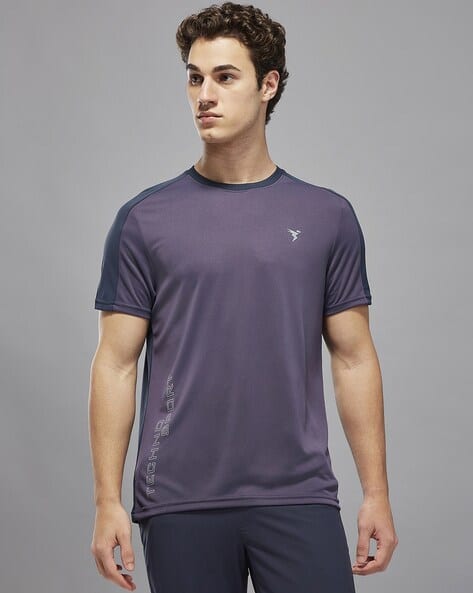 Men Slim Fit Crew- Neck T-shirt