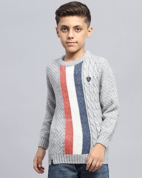 Buy Grey Sweaters Cardigans for Boys by Monte Carlo Online