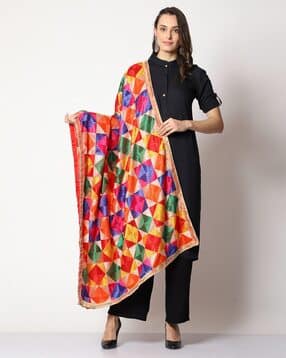 Phulkari Heavy Embroided Dupatta-image-16
