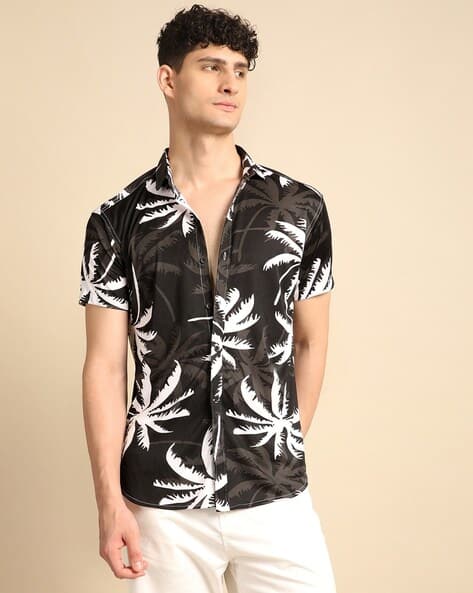 Voroxy X AG Men Tropical Print Regular Fit Shirt