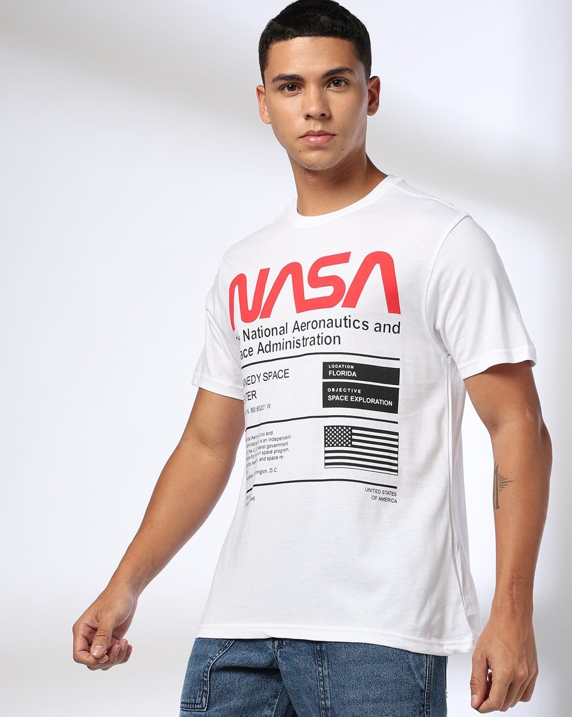 Buy White Tshirts for Men by DNMX Online