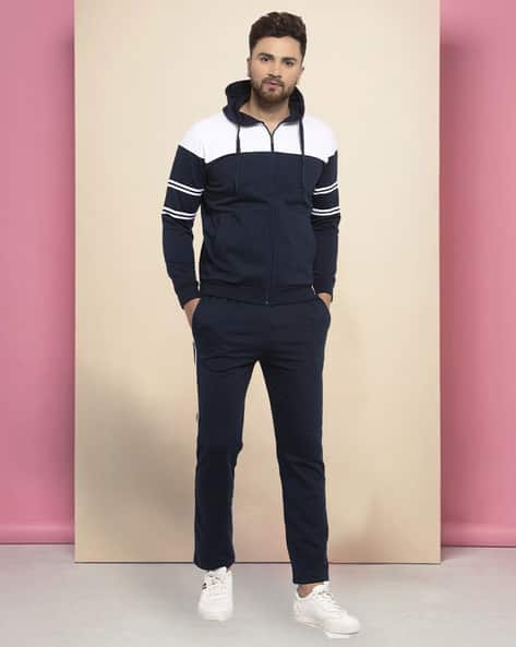 Buy Navy Blue & White Tracksuits for Men by WILD WEST Online