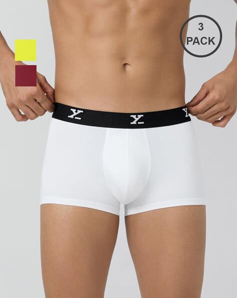 rio★ Buy Rio Red + Lime Green + White Trunks for Men by XYXX Online