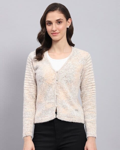 Buy Beige Sweaters Cardigans for Women by MONTE CARLO Online