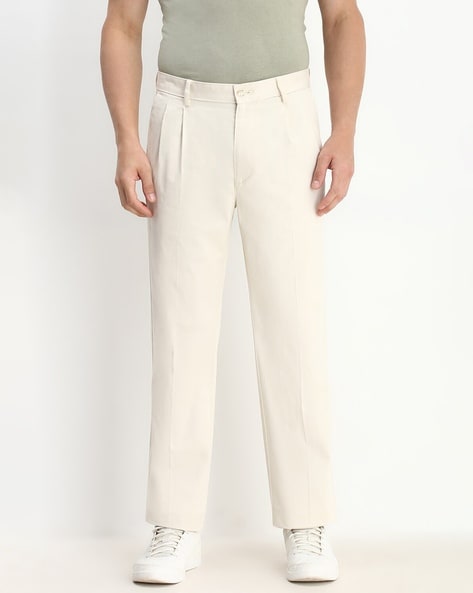 Men Straight Fit Trousers