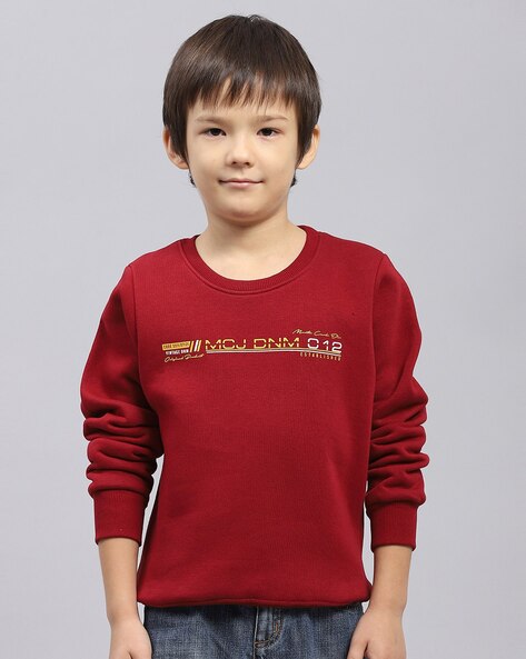 Monte Carlo Boys Micro Print Sweatshirt