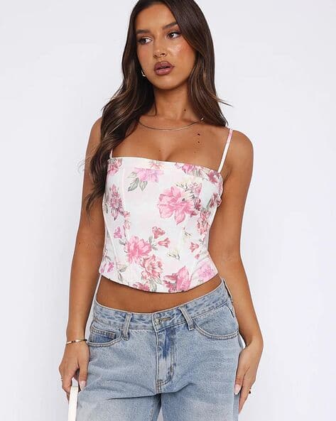 Buy Pink Tops for Women by Lulu Sky Online