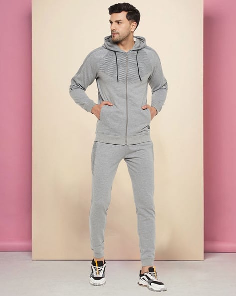 Hoodie Joggers Grey Men NICCE Mens Mercury Hoodie Jogger Tracksuit