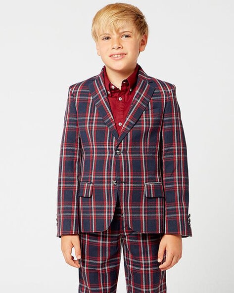 One Friday Boys Checks Blazer