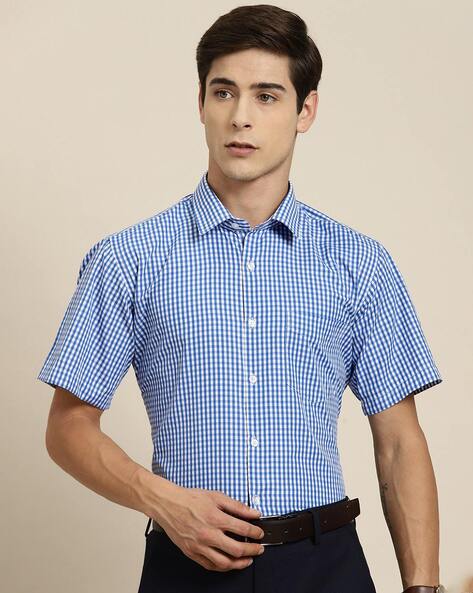 Hancock Men Checks Slim Fit Shirt