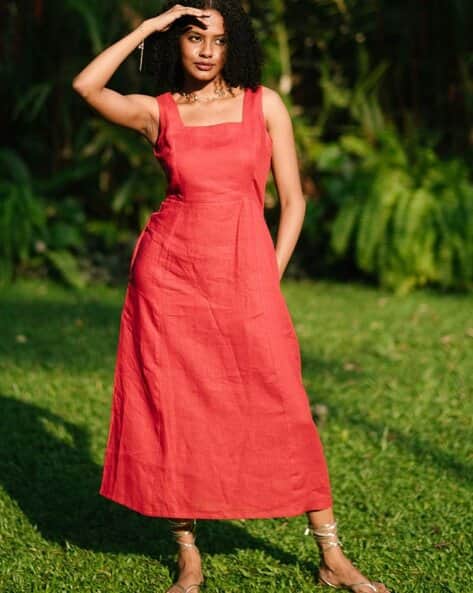 Buy Indian Red Dresses for Women by Creatures of Habit Online