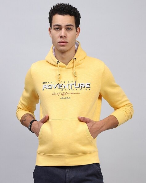 Buy Yellow Sweatshirt Hoodies for Men by Monte Carlo Online Ajio