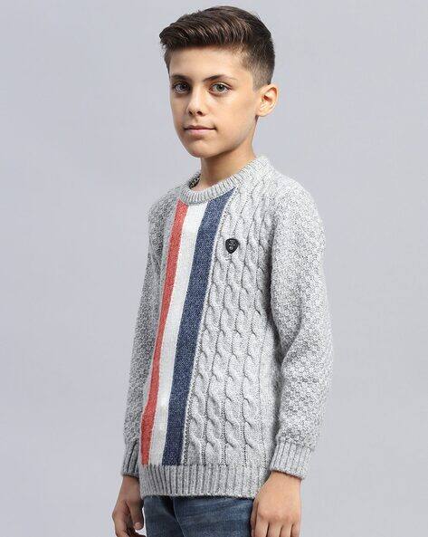 Buy Grey Sweaters Cardigans for Boys by Monte Carlo Online