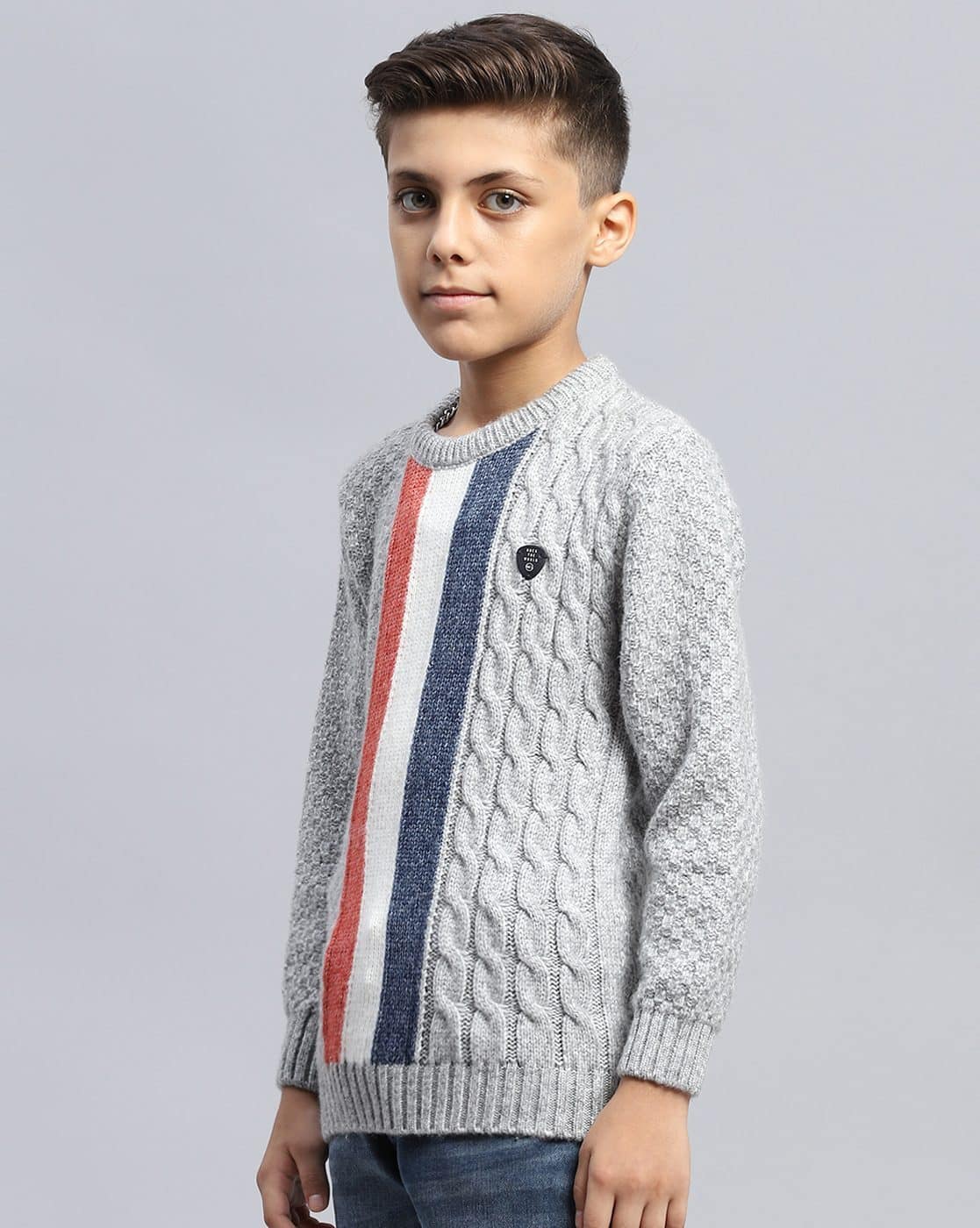 Buy Grey Sweaters Cardigans for Boys by Monte Carlo Online