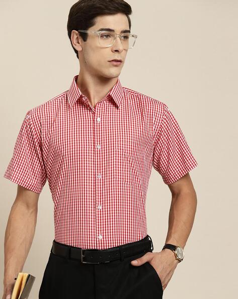 Hancock Men Checks Slim Fit Shirt