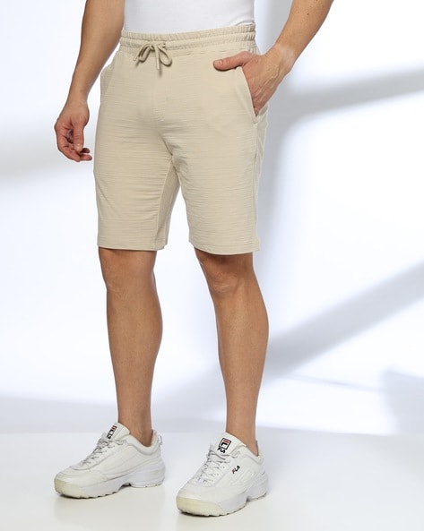 Men Crushed Lycra Regular Fit Shorts