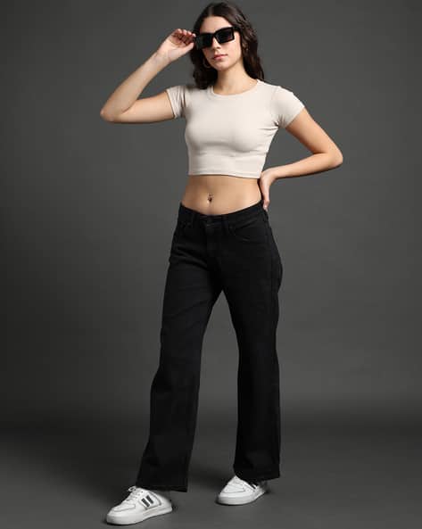 Women Lightly Washed Low-Rise Loose Fit Jeans