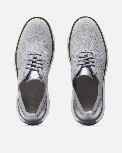 Buy Cole Haan Women ZEROGRAND Stitchline Oxford Shoes Grey Color