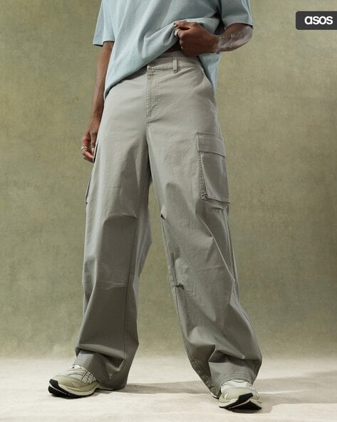 Men Relaxed Fit Baggy Cargo Pants