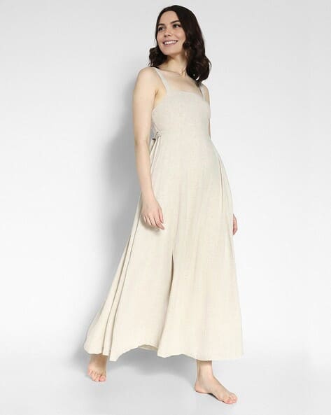 american eagle beige dress Melrose Brown Maxi Dress - 12