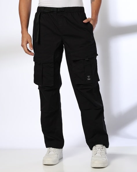 Men Flat-Front Para Fit Cargo Pants