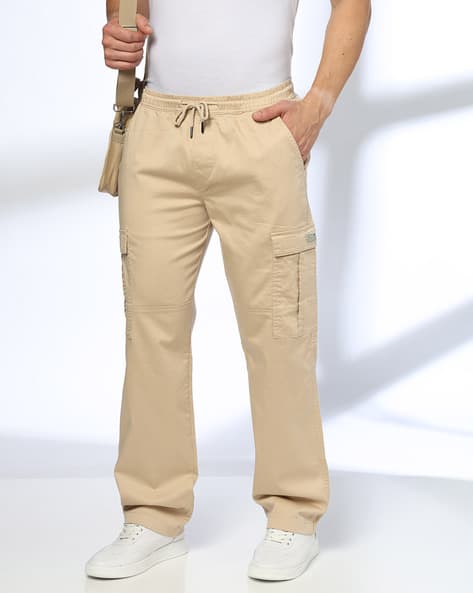 Lee Cooper Men Straight Fit Flat-Front Cargos