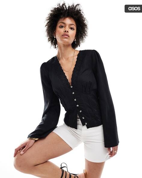 embroidered top asos