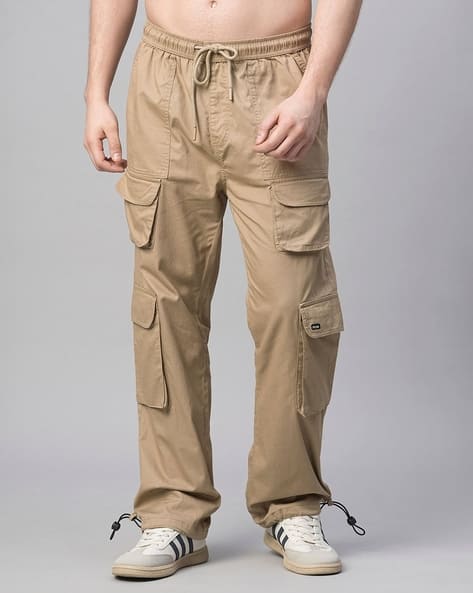 Men Straight Fit Cargo Pants