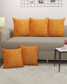 zesture Set of 5 Embossed Velour Cushion Covers 16" x 16"-picture-34