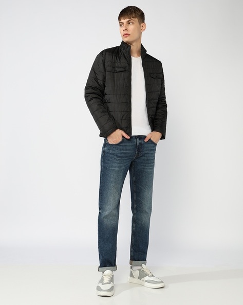 Gas Jaxon Straight Fit Mid-Rise Jeans