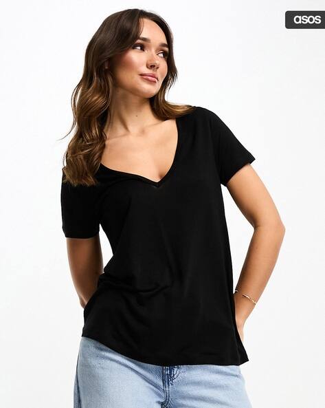 Buy Black Tshirts for Women by ASOS DESIGN Online