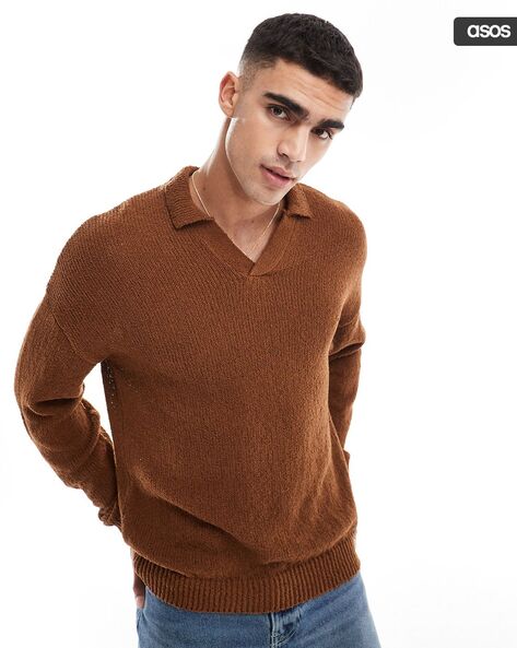 Buy Tan Sweaters Cardigans for Men by ASOS DESIGN Online Ajio