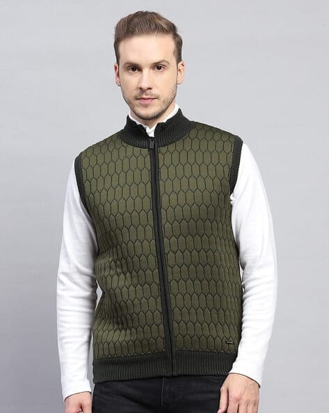 Men Self-design Jacket