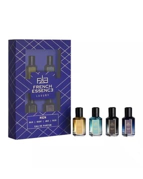 Pack of 4 Premium Blue Luxury Perfume Gift Set for Men-image-16
