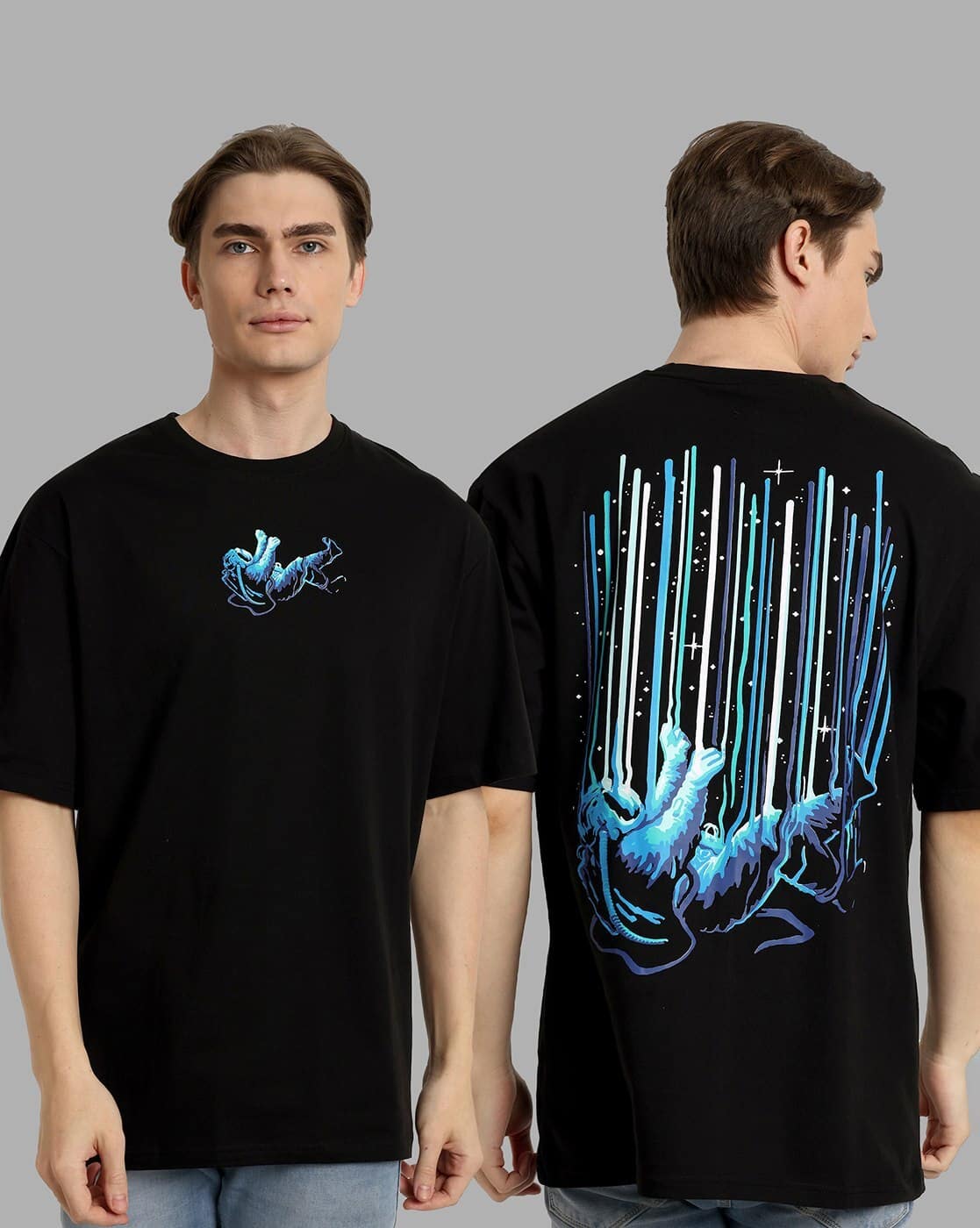 Buy TOM HIDDLE Men Boxy Fit Crew-Neck T-Shirt Online | Ajio.com