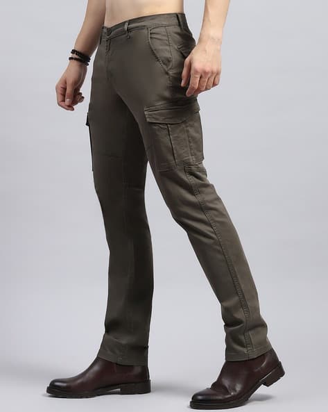 Men Straight Fit Cargo Pants
