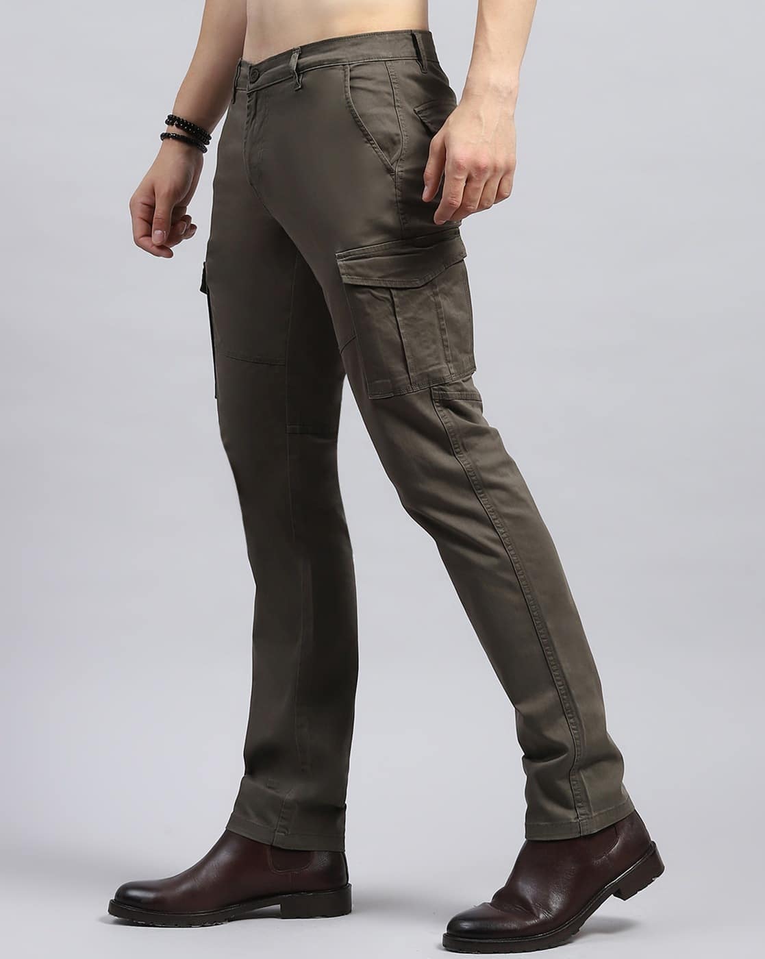 Men Straight Fit Cargo Pants