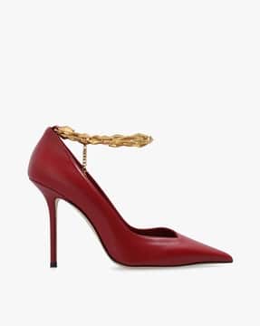 Buy Jimmy Choo Diamond Talura 100 Leater Pumps with Chain