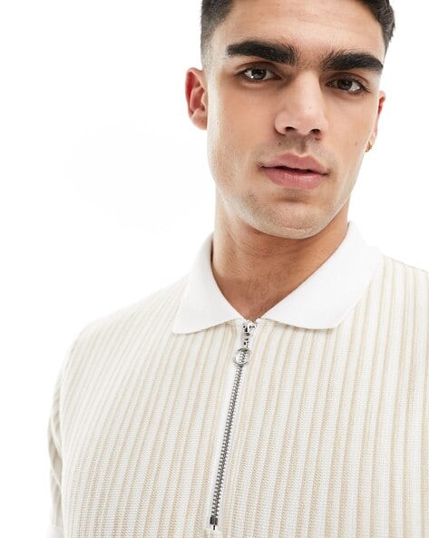 Price History of ASOS DESIGN Men Striped Regular Fit Polo T-Shirt