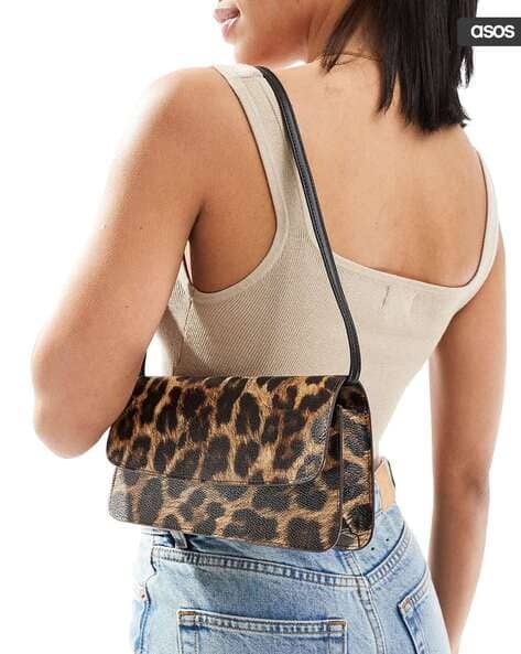 早期完売★Kashiko★Leopard Print Shoulder Bag Khaki★大人気 Amazon.com: Leopard Print Shoulder Bag with Bowknot Y2k