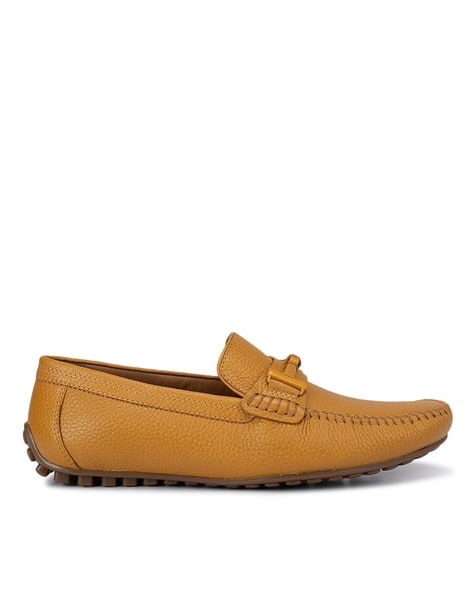 Rosso Brunello Tan Pointed Toe Loafers Casual Shoes Rosso Brunello